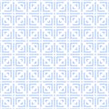 Seamless Geometric Checked Light Blue Pattern Royalty Free Stock Photo