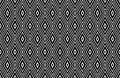 Abstract Seamless Geometric Diamonds Pattern. Black and White Texture Royalty Free Stock Photo
