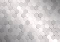 Vector Shining Grey Hexagons Texture for Abstract Background Royalty Free Stock Photo