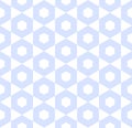 Abstract Seamless Geometric Hexagons Light Blue Pattern Royalty Free Stock Photo