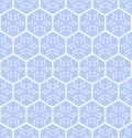 Abstract seamless geometric hexagons pattern. Honeycomb structure