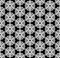 Abstract seamless geometric hexagons pattern Royalty Free Stock Photo