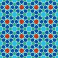 Abstract seamless geometric islamic mosaic