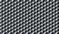 Abstract seamless geometric pattern with hexagons. Gray colors background