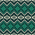 Seamless pattern with zigzag lines and star shapes