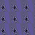 Abstract seamless hole pattern purple gray black netting