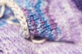 Abstract of seamless knitted patterns in pastel colors