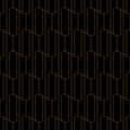 Abstract seamless lattice outline pattern. Hexagonal lattice pattern Royalty Free Stock Photo