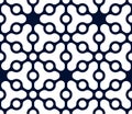Abstract seamless line monochrome geometric shape pattern design background Royalty Free Stock Photo