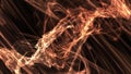 Abstract Seamless loop of Plasma Energy Flames on black background. 4K 3D rendering sci-fi motion background. Electricity, educati