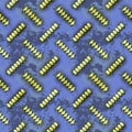 Abstract seamless metal pattern with glowing buttons