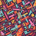 Abstract Seamless Modern Art Pattern for Textile Design