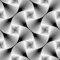 Abstract Seamless Op Art Pattern. Lines texture Royalty Free Stock Photo