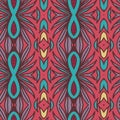 Abstract seamless ornament pattern. the kaleidoscope effect. Ethnic damask motif