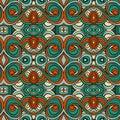 Abstract seamless ornament pattern. the kaleidoscope effect. Ethnic damask motif