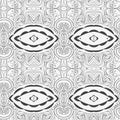 Abstract seamless ornament pattern. the kaleidoscope effect. Ethnic damask motif
