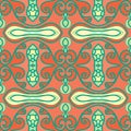 Abstract seamless ornament pattern.kaleidoscope effect.