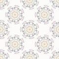 Abstract seamless pattern. Abstract beige flowers. Royalty Free Stock Photo