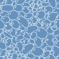 Abstract seamless pattern, air bubbles, textured water surface, foam, design for textile and fabric Royalty Free Stock Photo