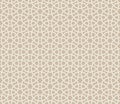 Abstract seamless pattern. Arabic line ornament with geometric shapes