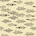 Abstract seamless pattern. arrows Royalty Free Stock Photo