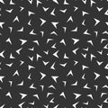 Abstract seamless pattern of arrows. Endless background of spike Royalty Free Stock Photo