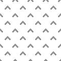 Abstract seamless pattern of arrows. Rhythmic structure of herringbone. Monochrome stylish texture with chevron. Vector geometric Royalty Free Stock Photo