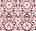 Abstract seamless pattern, background. Composed of colored geometric shapes. Royalty Free Stock Photo