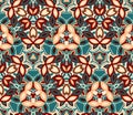 Abstract seamless pattern, background. Composed of colored geometric shapes. Royalty Free Stock Photo