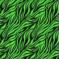 abstract seamless pattern of black and green zebra stripes