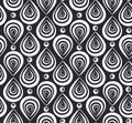 Abstract pattern with black and white feathers