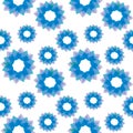 Abstract seamless pattern, blue color Royalty Free Stock Photo