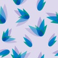 Abstract seamless pattern, blue color Royalty Free Stock Photo