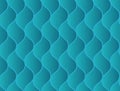 Abstract seamless pattern with blue geometric sink wavy scaly elements Royalty Free Stock Photo