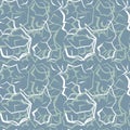 Abstract seamless pattern blue