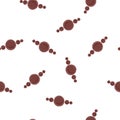Abstract Seamless pattern of brown color figure stylish