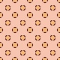 Abstract seamless pattern. Brown and pink.