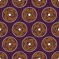 Abstract seamless pattern with circles. Geometric shapes pattern. Outline dotted circles. Curves