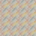 Abstract seamless pattern of colored oblique segments