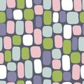 Abstract  pattern of colored pastel squares and rectangles Royalty Free Stock Photo