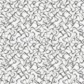 Abstract seamless pattern. Curl line background. Vector illustration. Royalty Free Stock Photo
