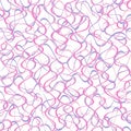 Abstract seamless pattern. Curl line background. Vector illustration. Royalty Free Stock Photo