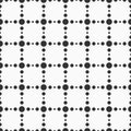 Abstract seamless pattern of dotted squares. Royalty Free Stock Photo