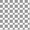 Abstract seamless pattern of dotted squares Royalty Free Stock Photo