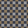 Abstract seamless pattern of dotted squares Royalty Free Stock Photo