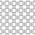 Abstract seamless pattern of dotted squares and dotted lines Royalty Free Stock Photo