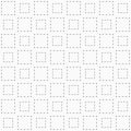 Abstract seamless pattern of dotted squares. Repeating geometric tiles. Modern stylish geometric texture. Royalty Free Stock Photo
