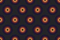 Seamless Pattern Of Concentric Retro Gradient Circles Royalty Free Stock Photo