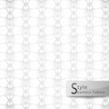 Abstract seamless pattern floral lattice point. white texture ba