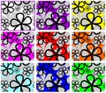 Abstract seamless Pattern with Flowers.